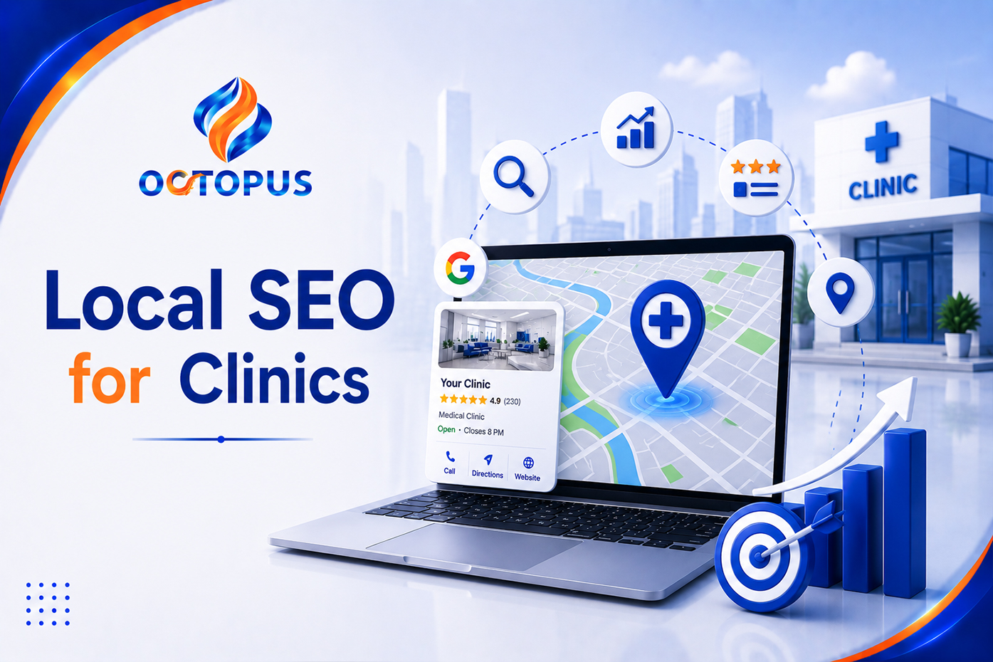 Local SEO للعيادات: كيف تكسب الظهور بالقرب من المريض